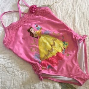 Disney beauty & the beast one piece bathing suit